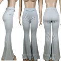 New Arrivals Women Sexy Trouser Girls High Waist Black Flare Leg Lounge Pants